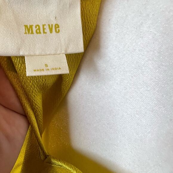 Anthropologie Maeve Verdet Gold Shift Pocket Dress. - Picture 10 of 11